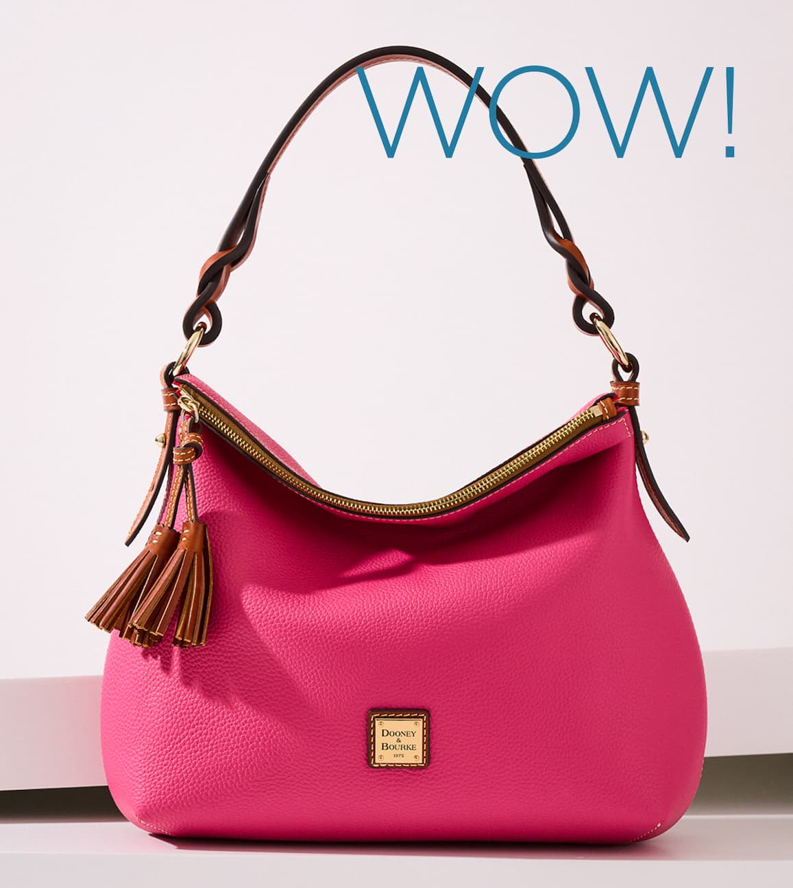 The Pebble Grain Leather Twist Strap Hobo