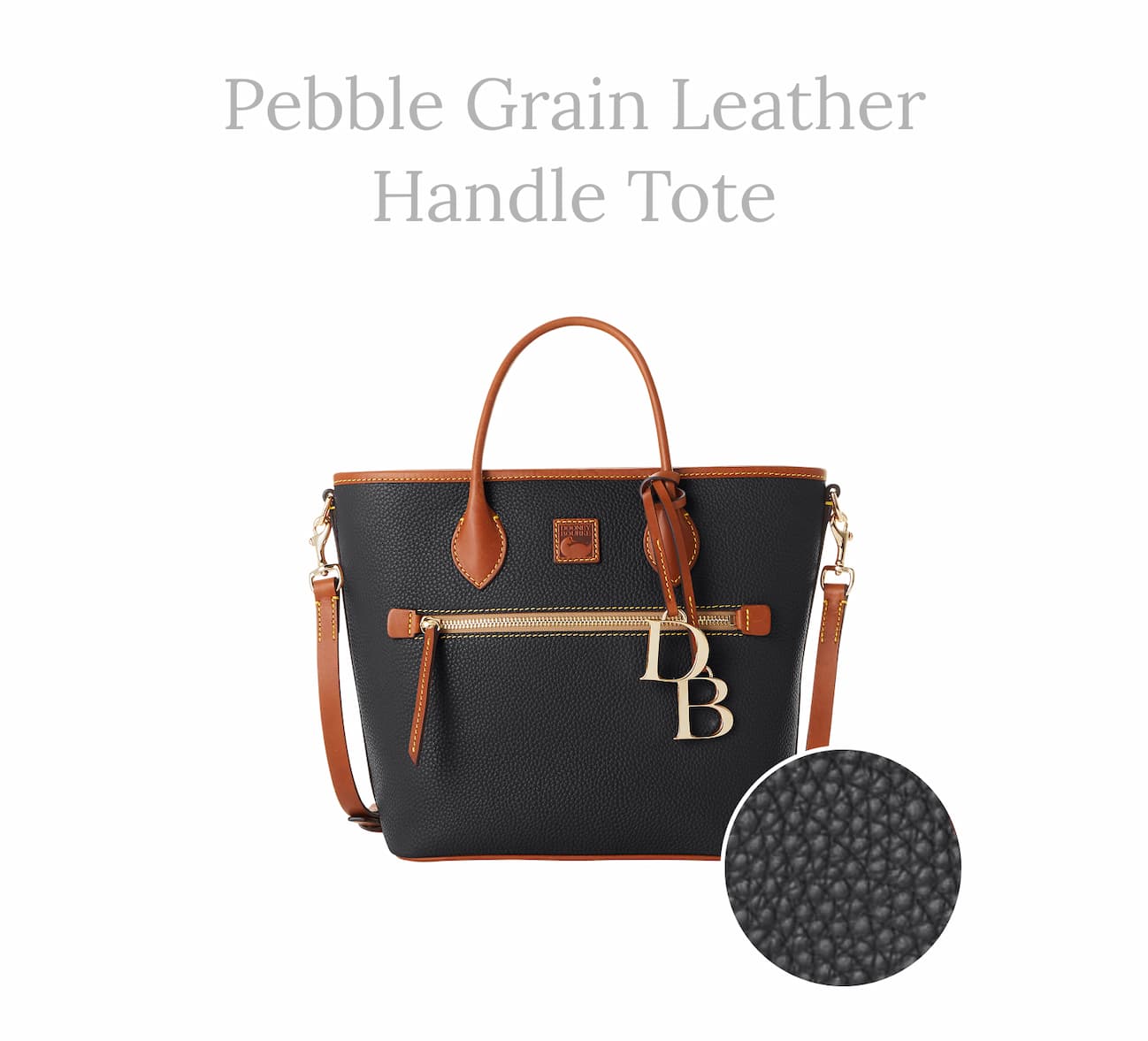 Pebble Grain Handle Tote