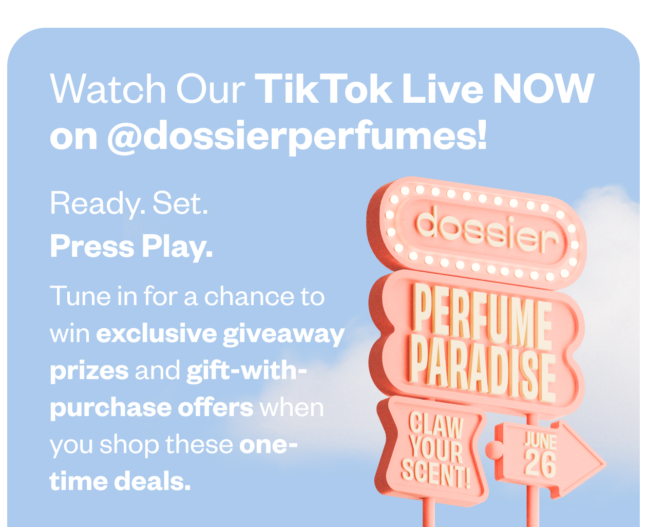 Watch our TikTok live now for exclusive giveaways and prizes for Super Brand Day!