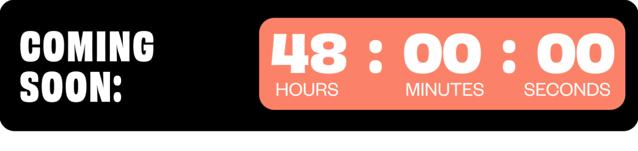 Coming Soon! The count down is on