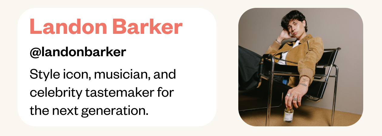 Landon Barker - Style icon, musician & celebrity tastemaker for the next generation