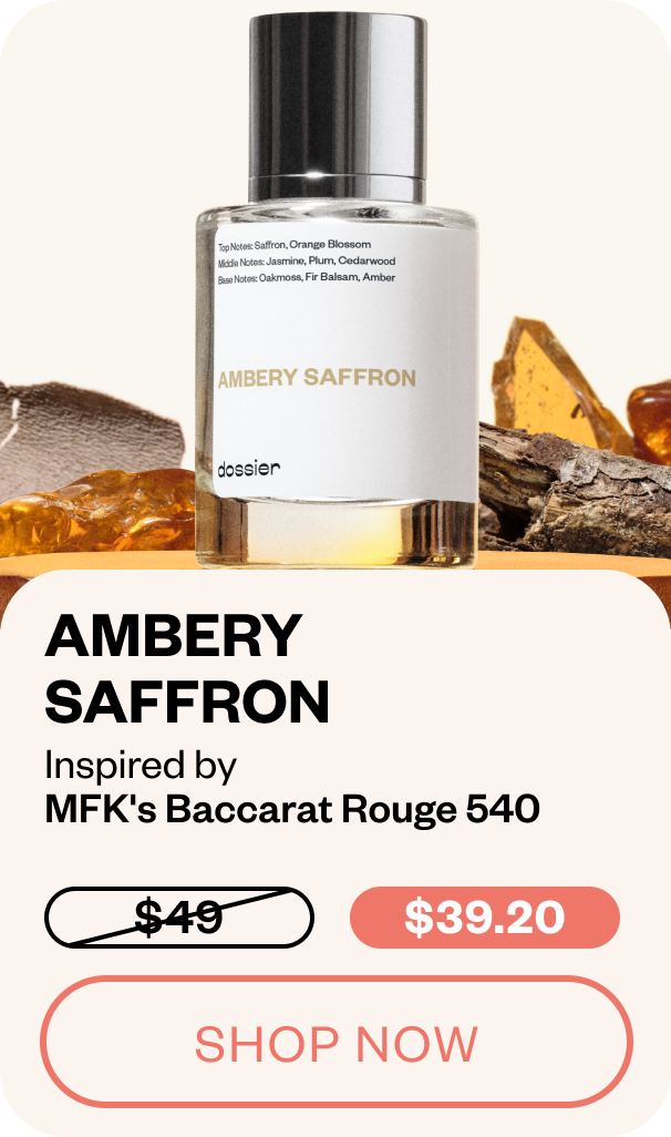 Ambery Saffron - Inspired by MFK's Baccarat Rouge 540