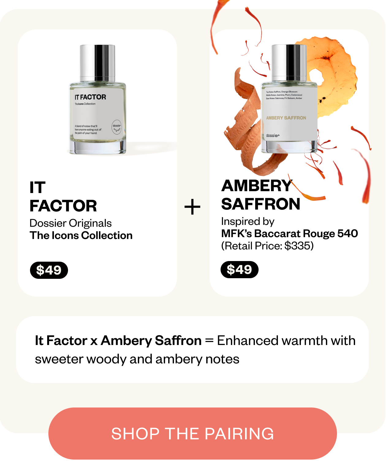 IT factor + Ambery Saffron