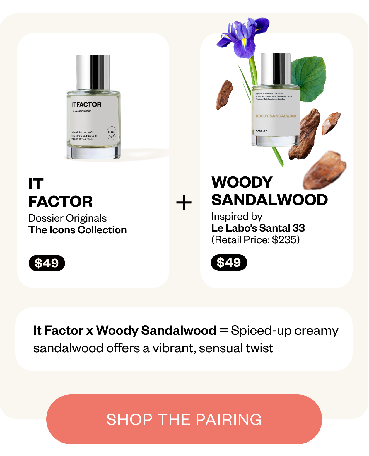 IT factor + Woody Sandalwood