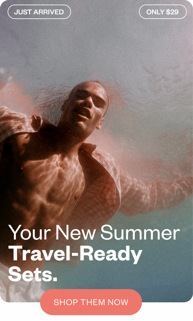 Your New Summer Travel-Ready Sets. Shop them Now