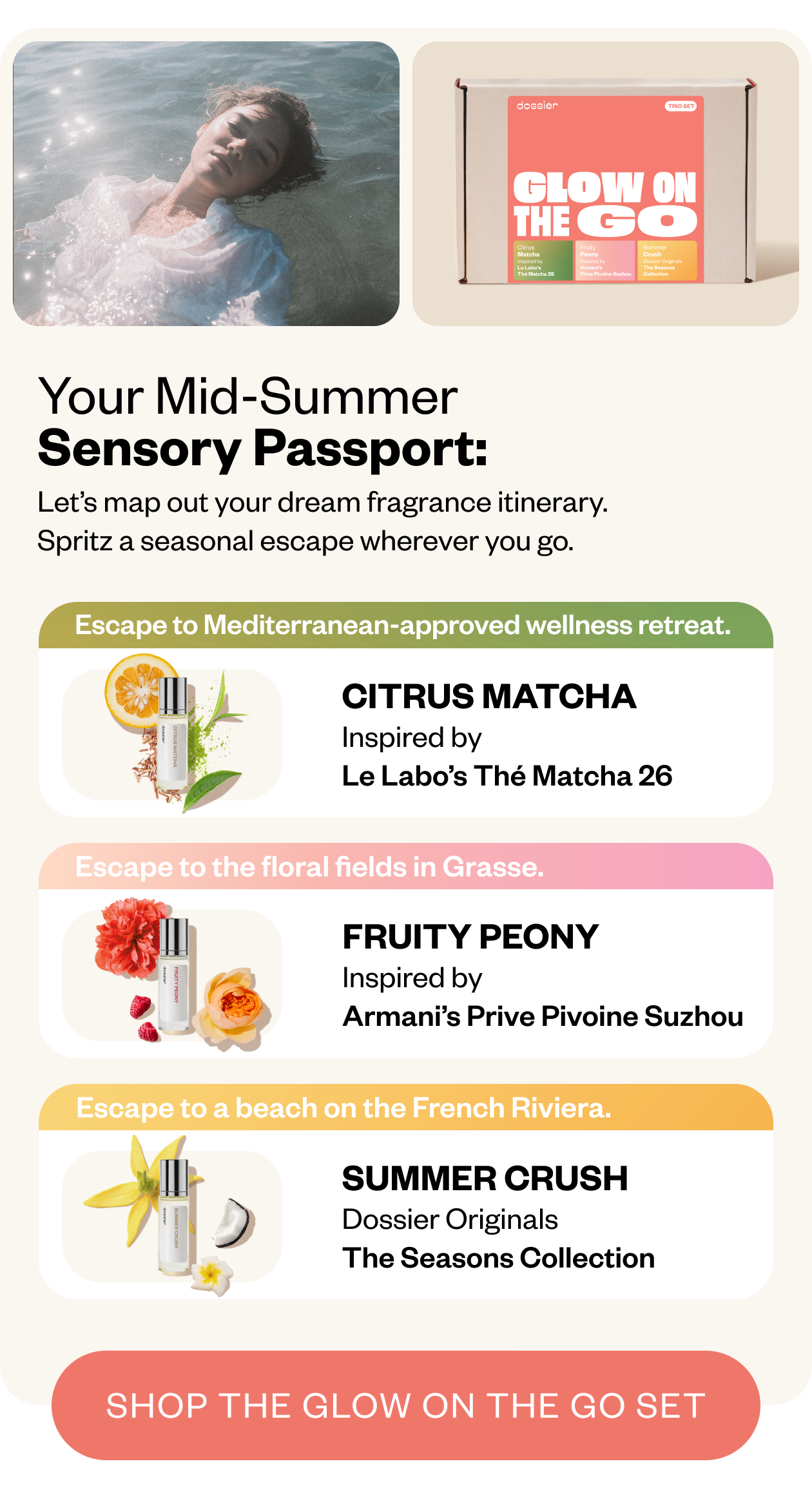 Spritz a seasonal escape wherever you go