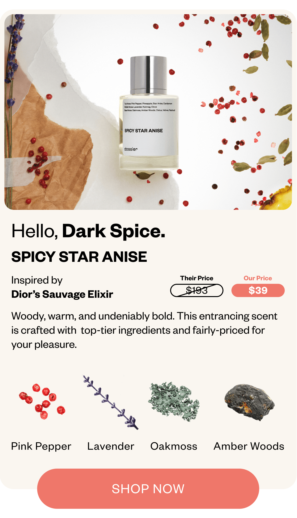 Hello, Dark Spice. Shop Spicy Star Anise