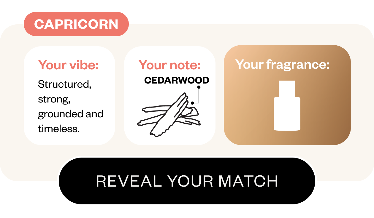 Capricorn - Note: Cedarwood- Reveal Your Match