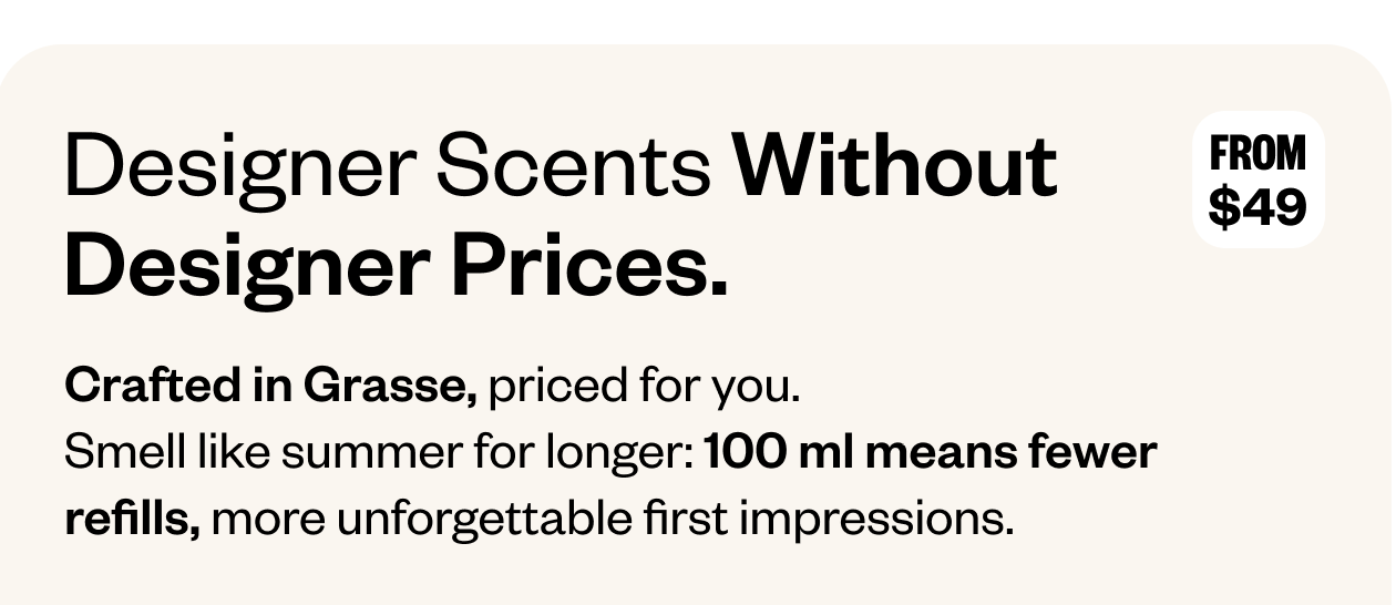 Designer Scents without Designer Prices