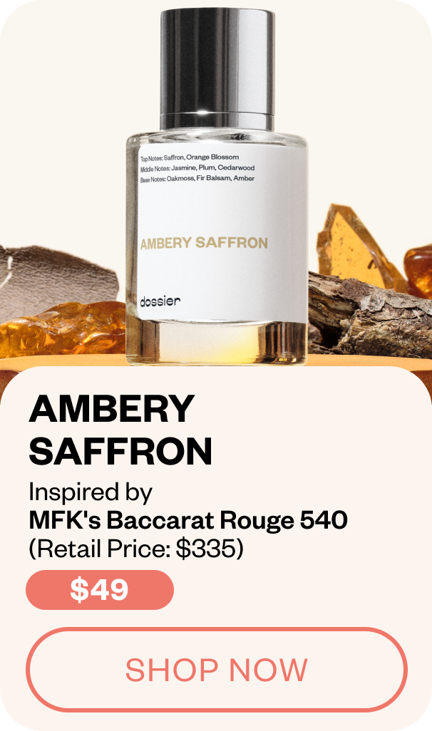 Ambery Saffron - Inspired by MFK's Baccarat Rouge 540