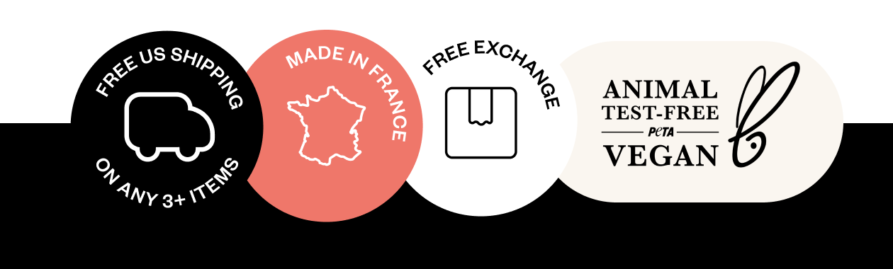  Products, Made in France, Vegan & Cruelty Free, Free Returns