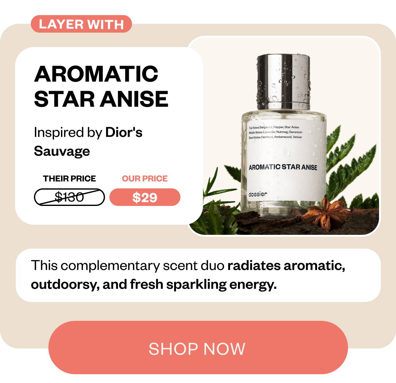 Layer with Aromatic Star Anise 