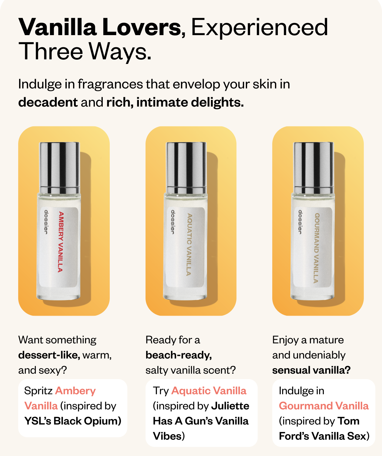 New at Target! Exclusive Vanilla Trio Set