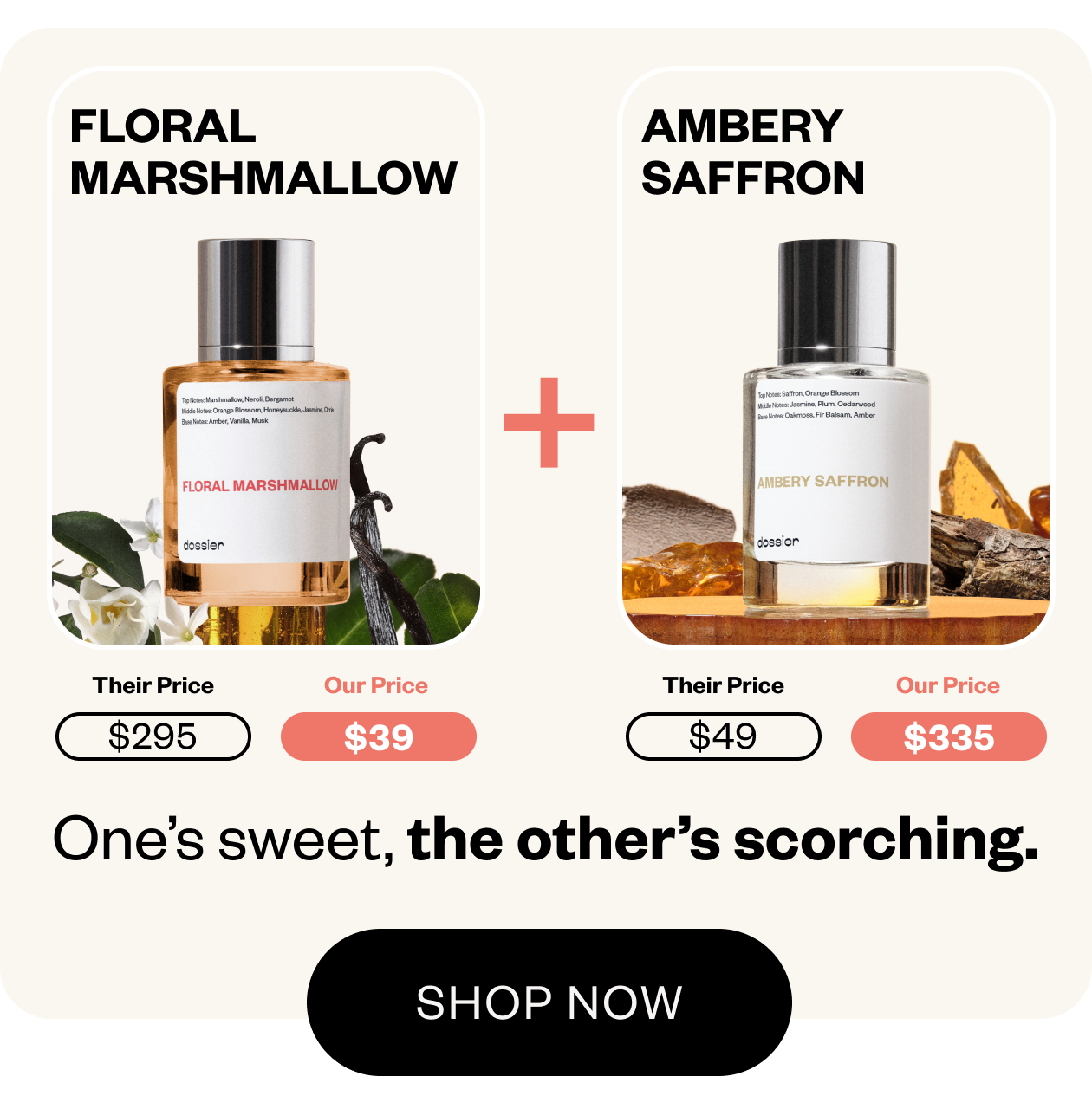 Floral Marshmallow + Ambery Saffron