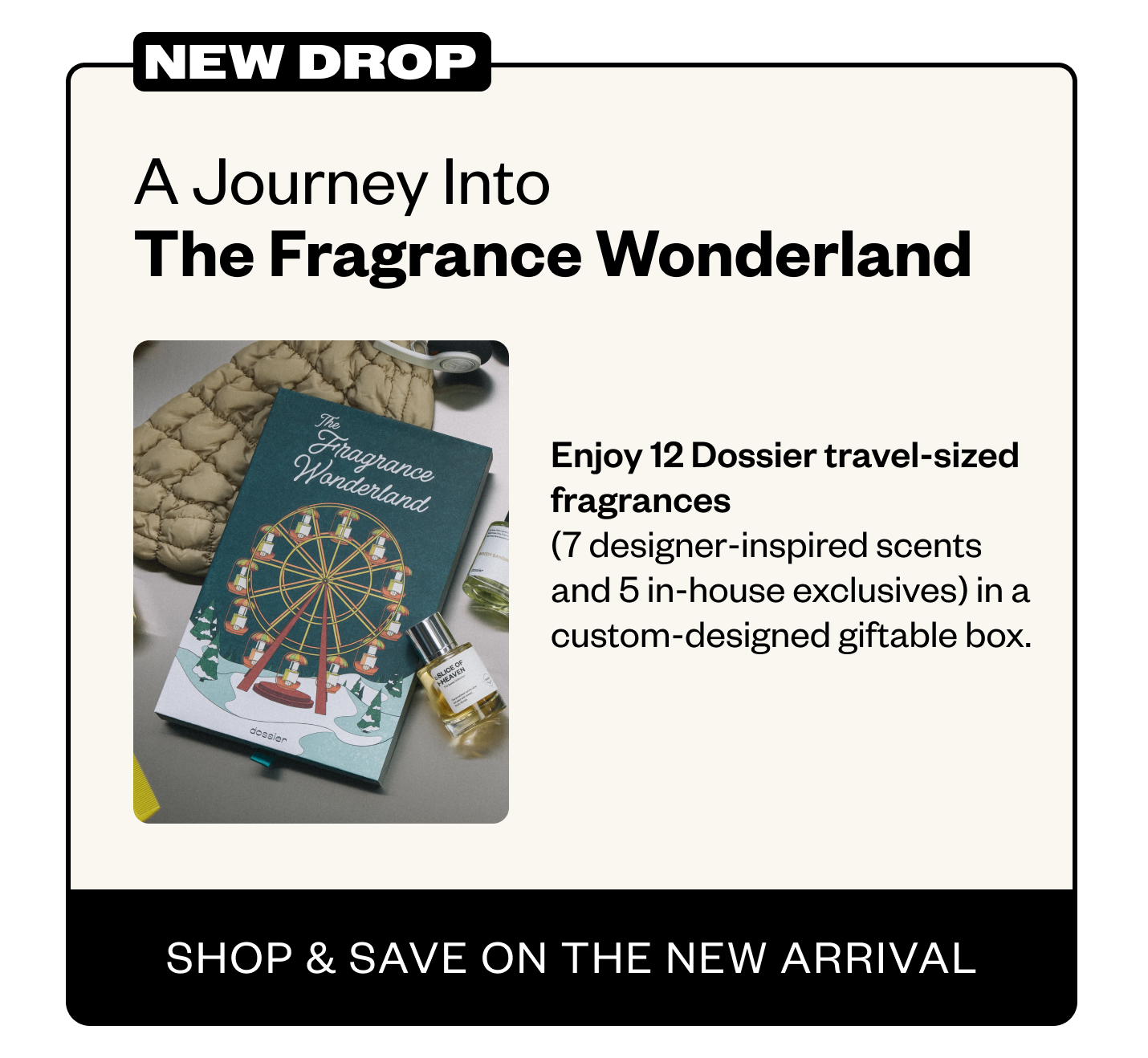 Enjoy 12 Dossier travel-sized fragrances