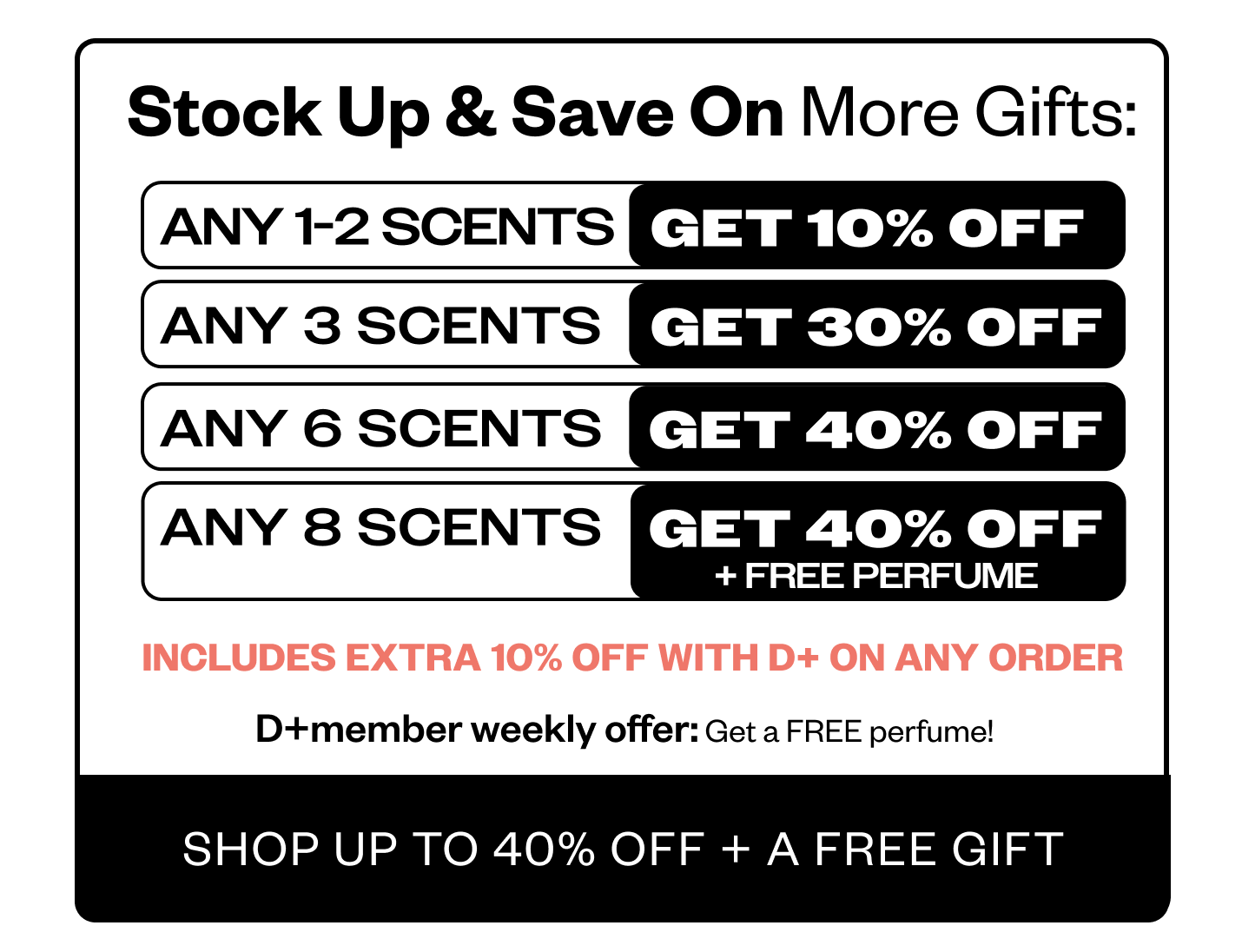Stock up & save on more gifts