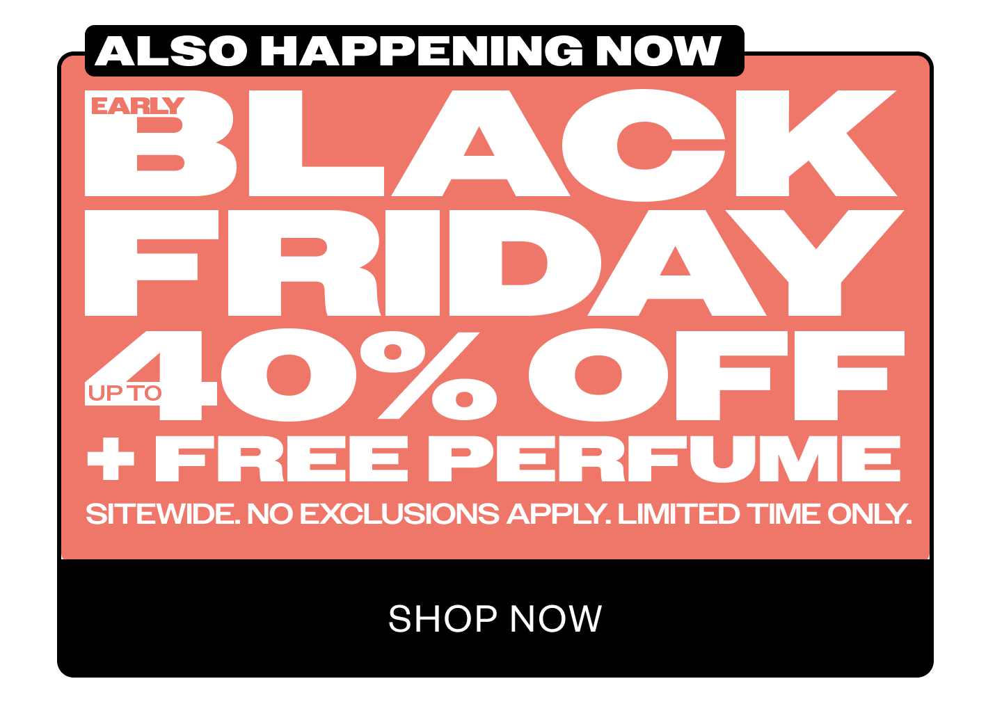 Also happening now- Black Friday Sale!