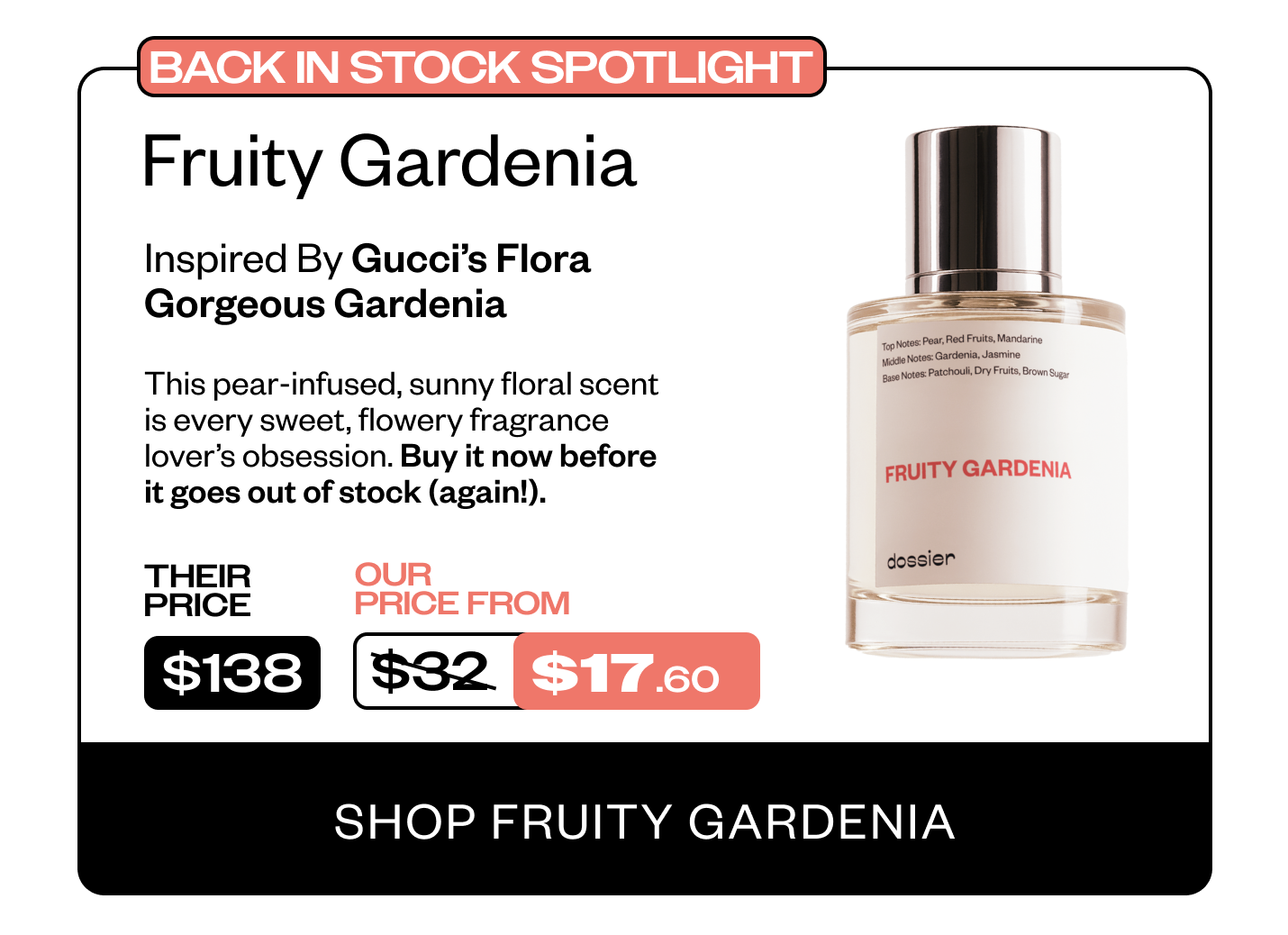 Back in Stock Spotlight: Fruity Gardenia