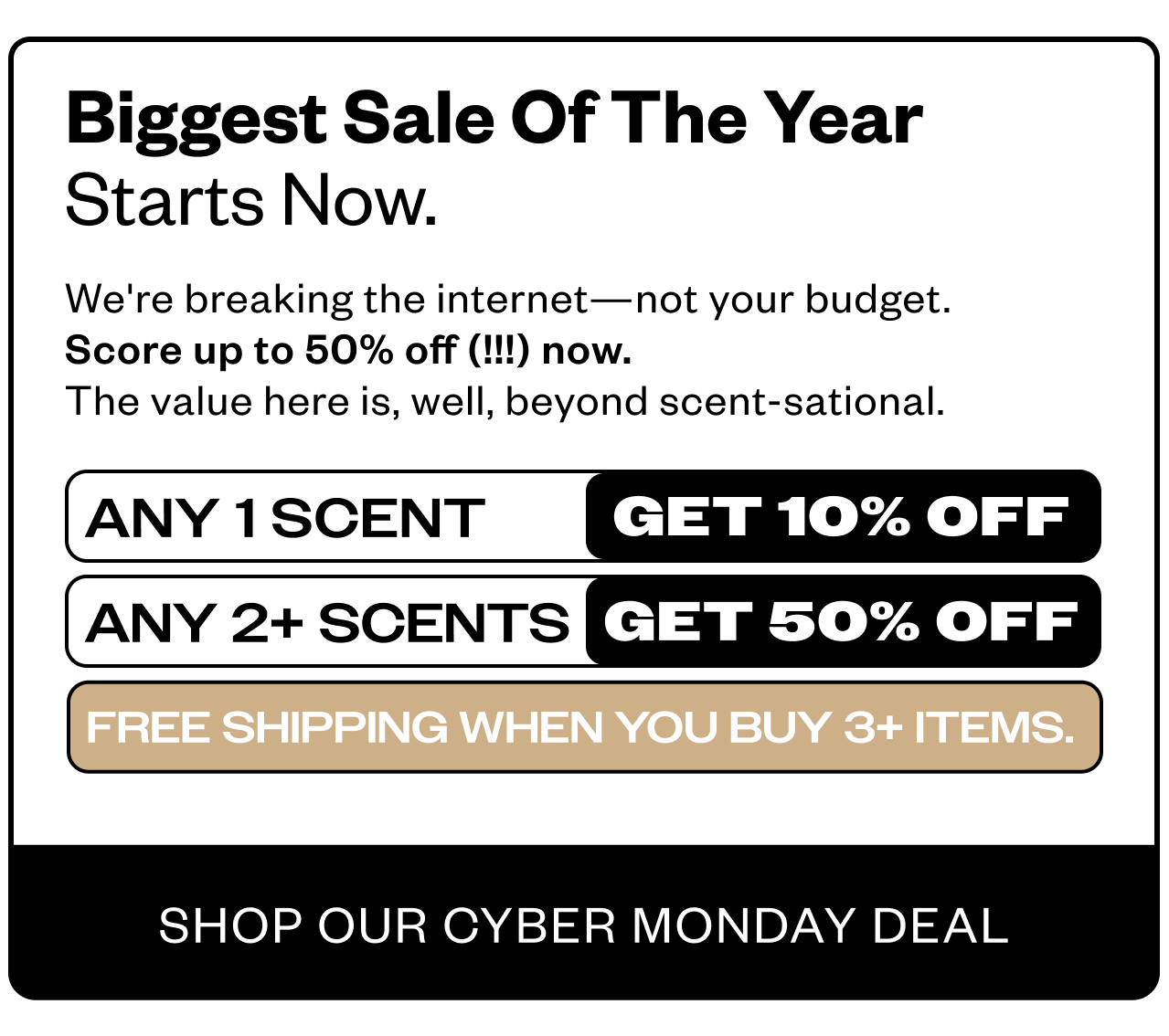 Biggest Sale of the Year Starts Now!