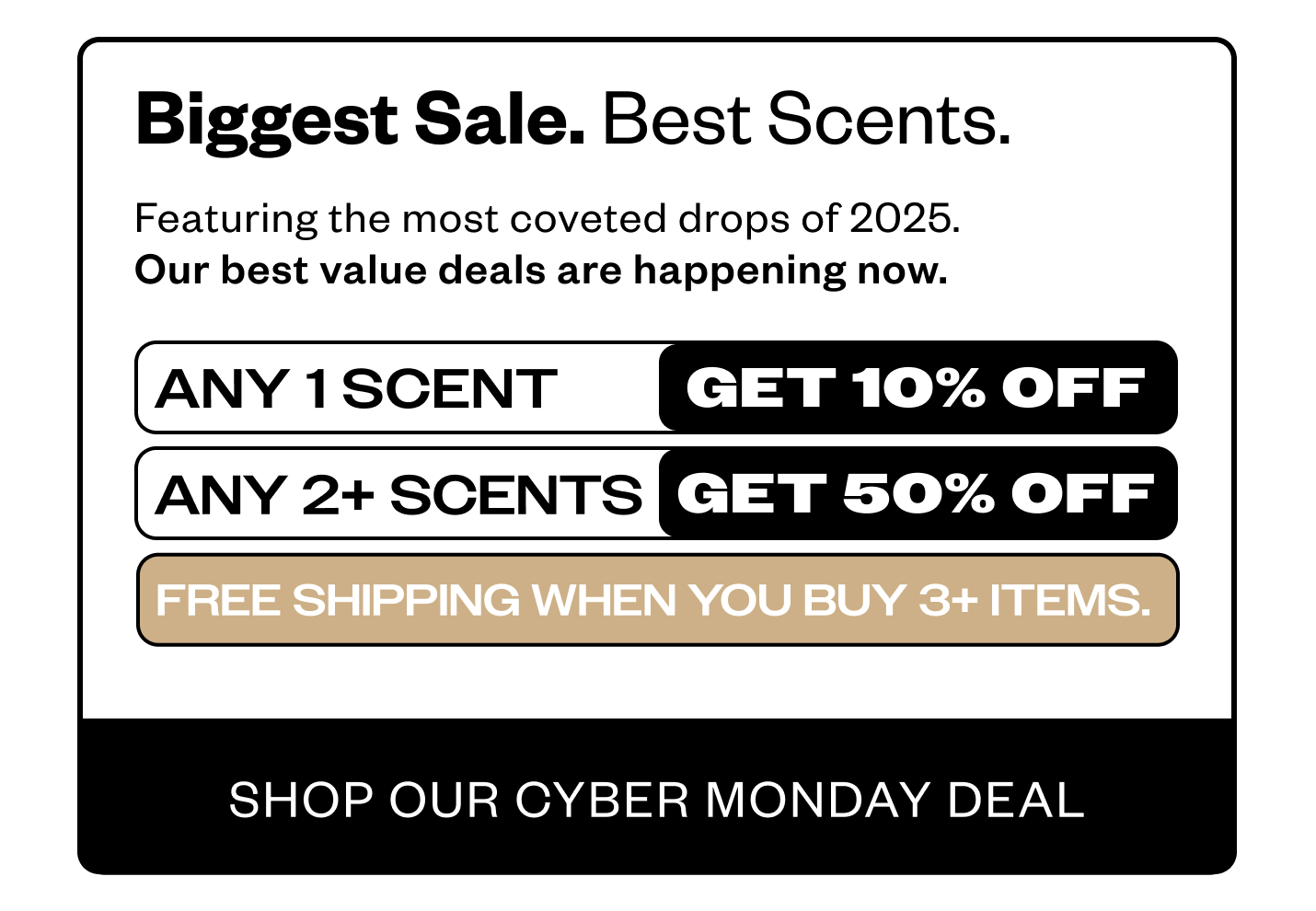 Biggest Sales. Best Scents