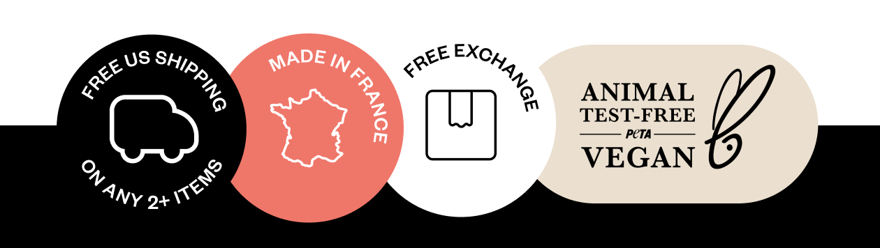  Products, Made in France, Vegan & Cruelty Free, Free Returns