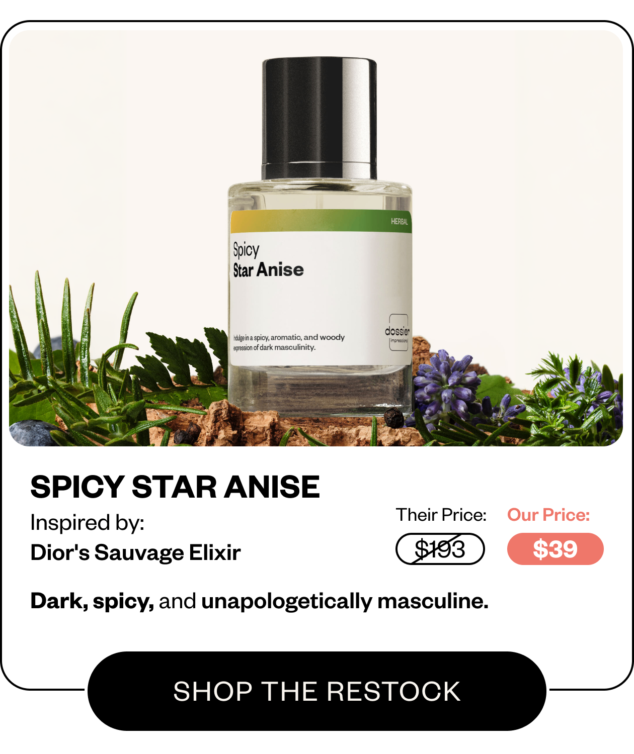 Spicy Star Anise - Inspired by Dior's Sauvage Elixir