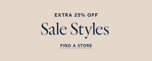 Extra 25% Off Sale Styles