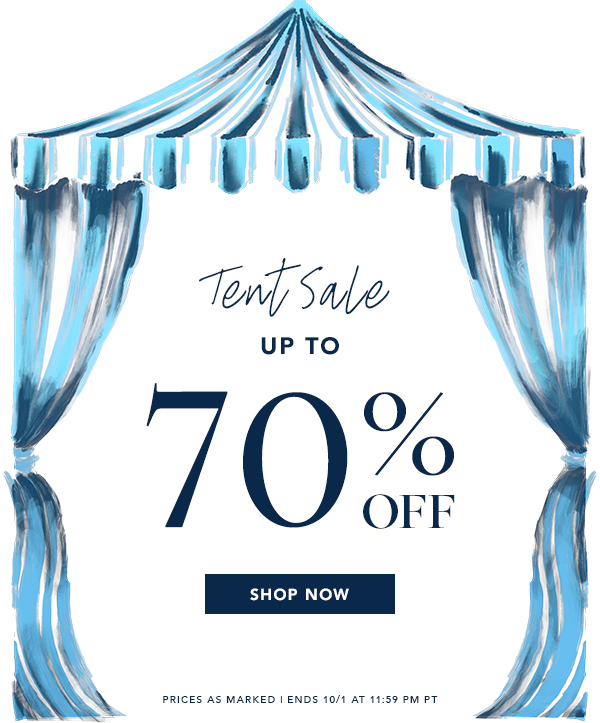 Tent Sale: Up to 70% Off