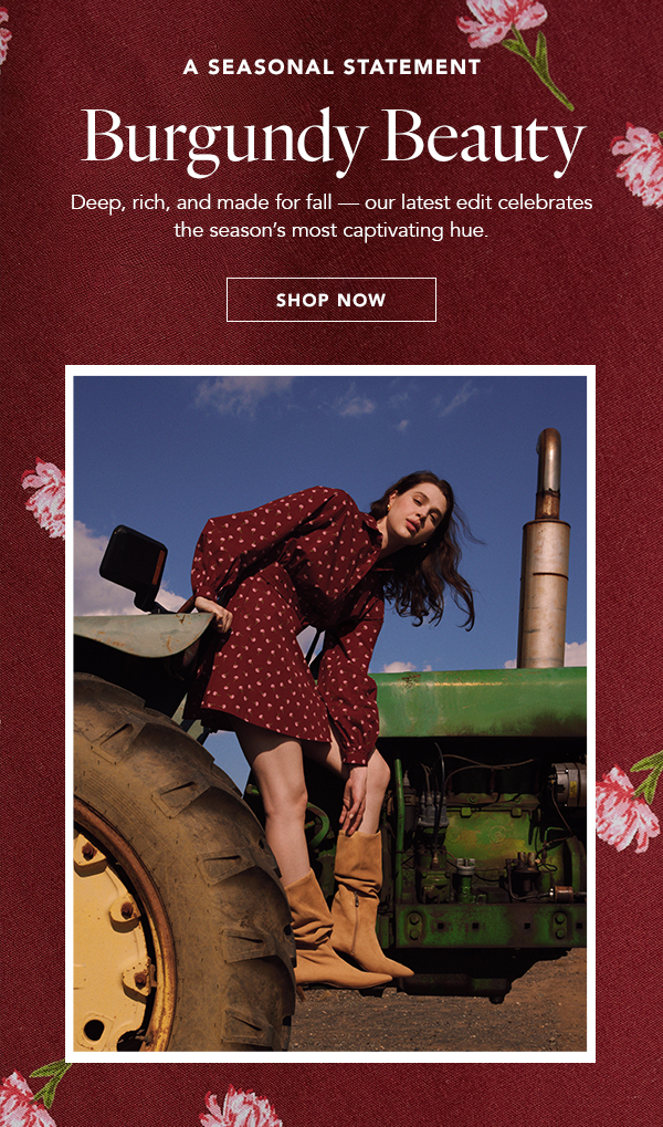 Deep, rich, and made for fall - our latest edit celebrates the season's most captivating hue.