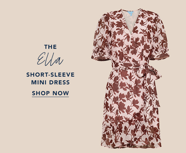 Ella Short-Sleeve Mini Dress