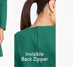 Invisible Back Zipper