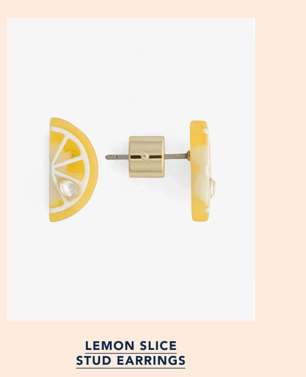 Lemon Slice Stud Earrings