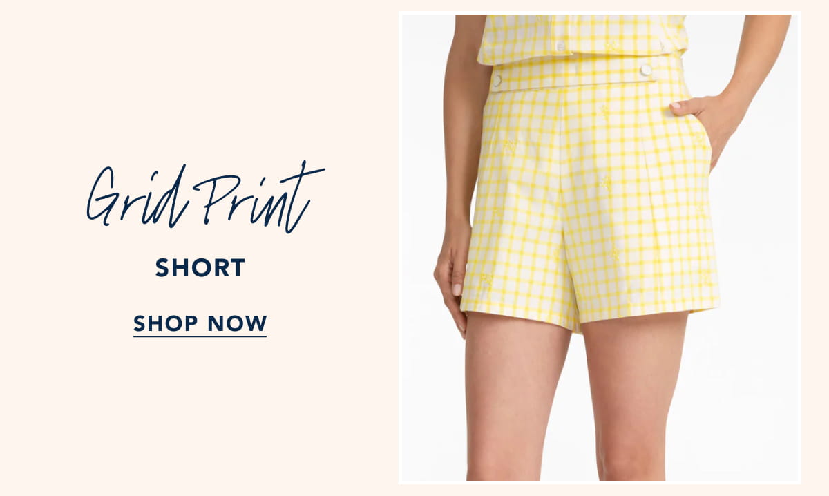 Grid Print Short