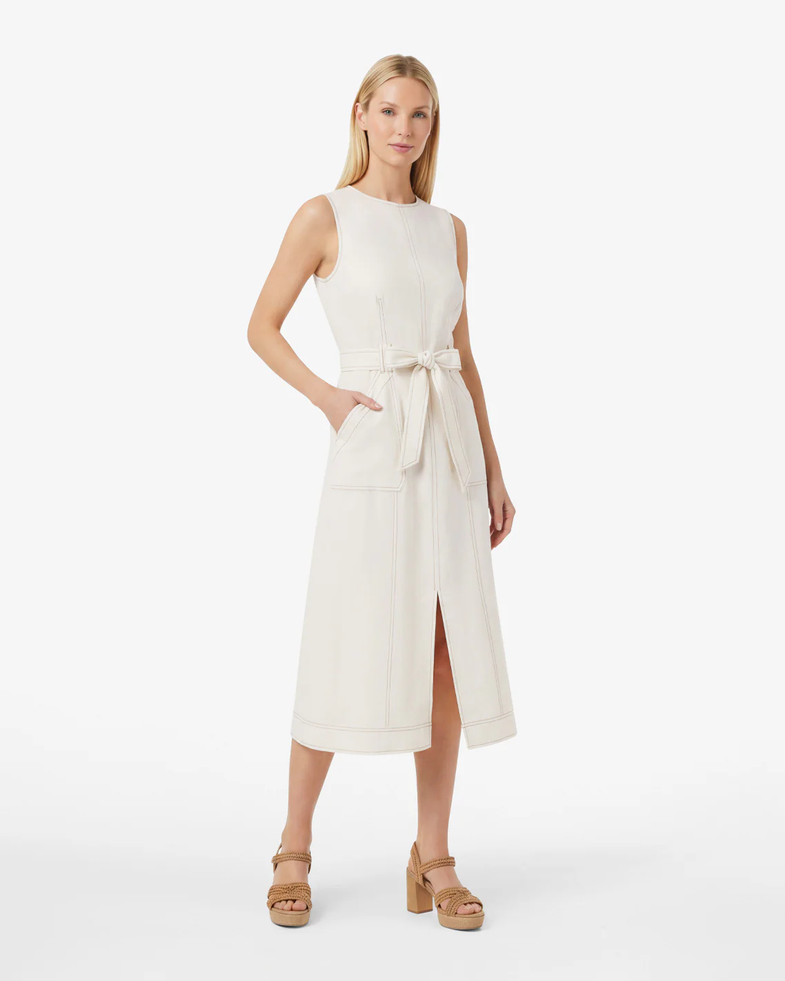 Image of Thea Midi Dress in Linen