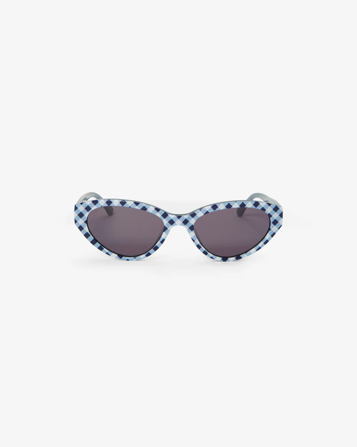 Image of Sunglasses in Navy Gingham