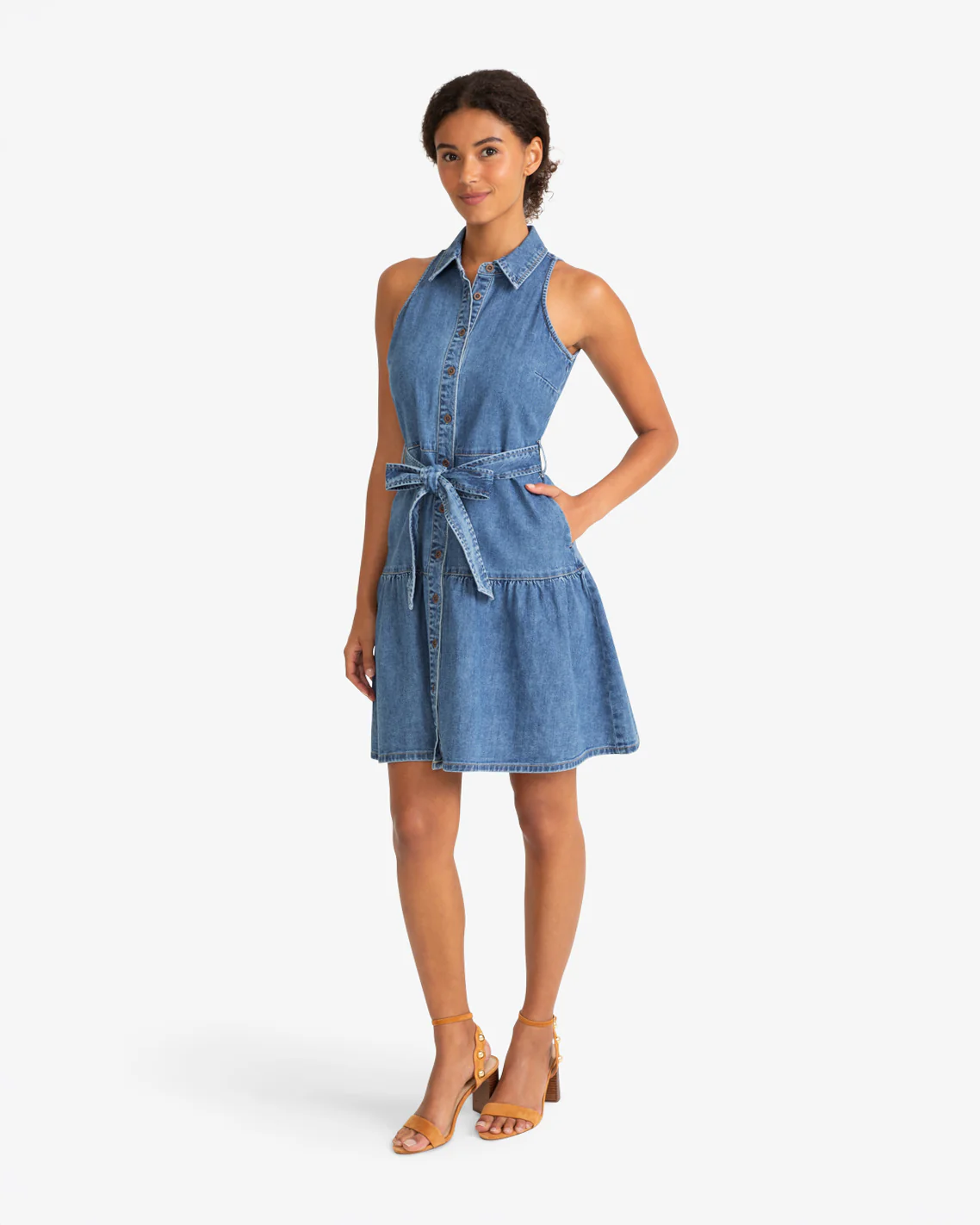 Image of Lexi Sleeveless Tie Waist Dress