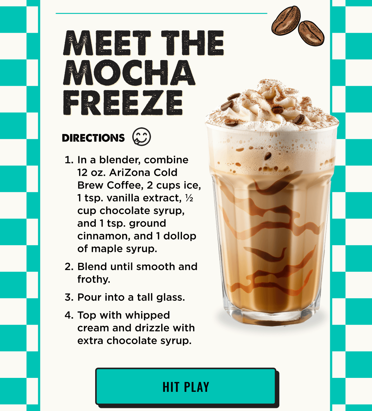 Mocha Freeze Recipe on Instagram
