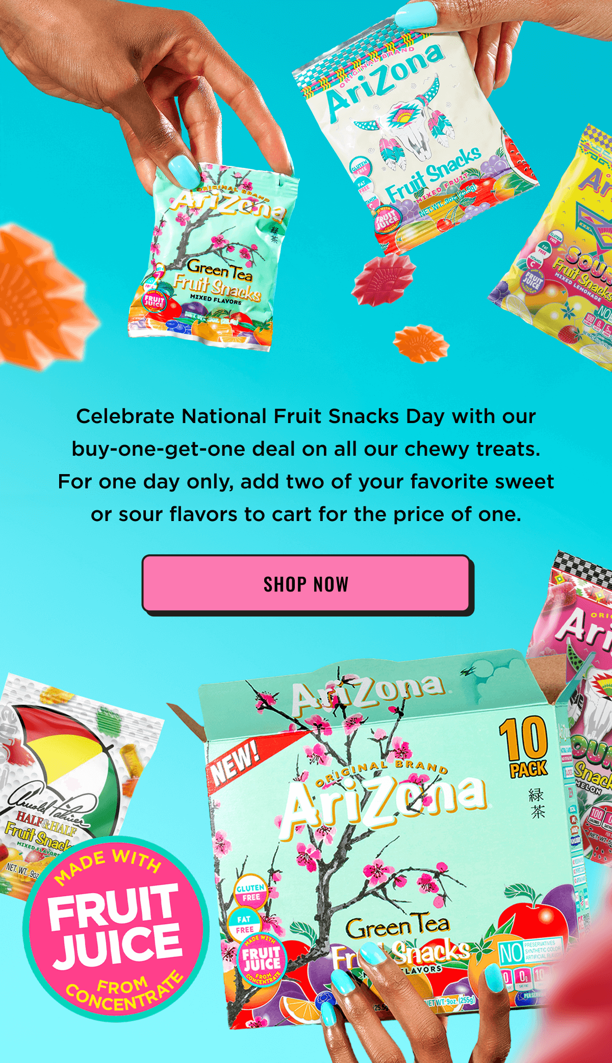 Shop Now with Fruit Snack Images