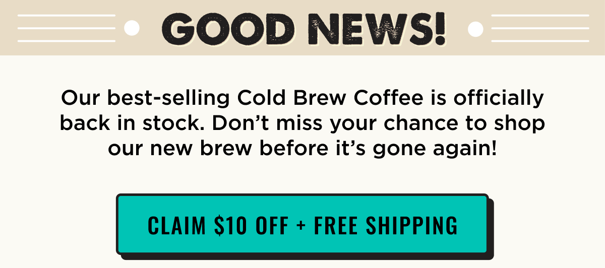 Claim $10 Off + Free Shipping