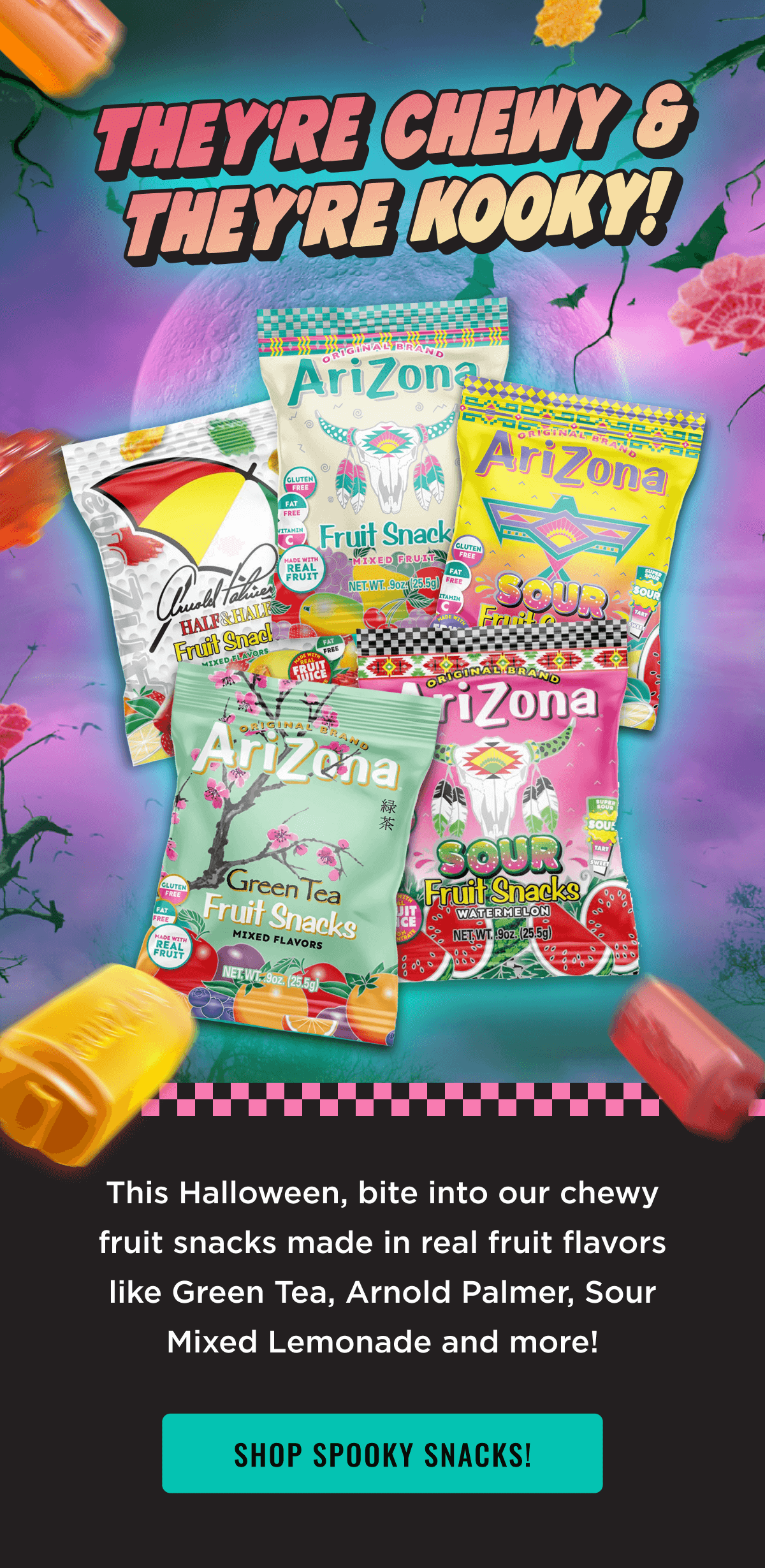 They're Chewy & They're Kooky! Shop Fruit Snacks