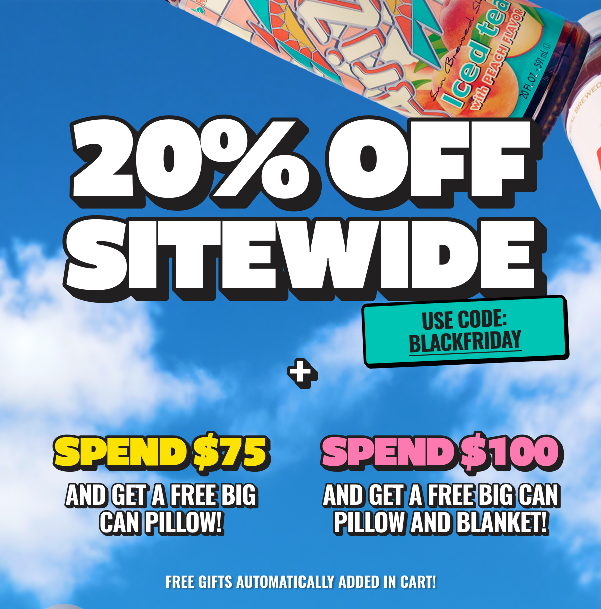 20% Off Sitewide with code BLACKFRIDAY at checkout. Plus Free Gifts added in cart & Free Shipping by spending $75 or more.