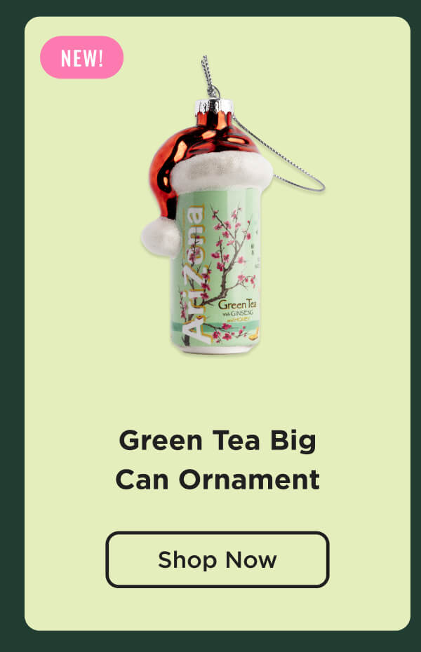 Green Tea Big Can Ornament. Shop Now.