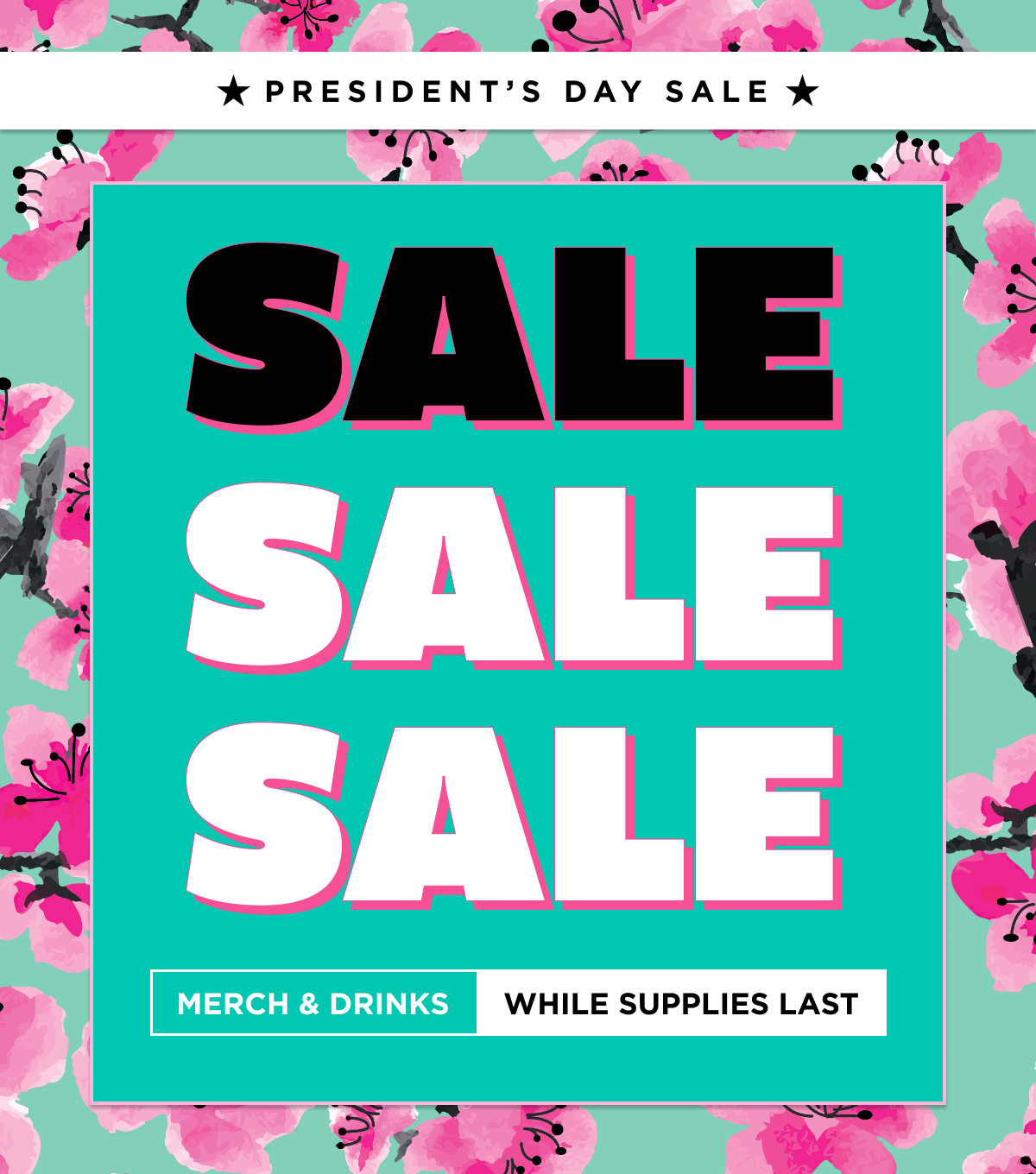 Sale Sale Sale! President Day Sale up to 50% off while supplies last. Shop Now. 