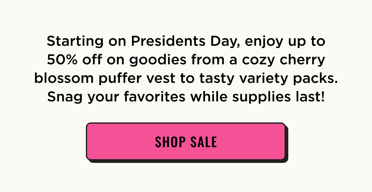 Enjoy up to 50% Off sale styles. Grab them while supplies last. Shop Now. 