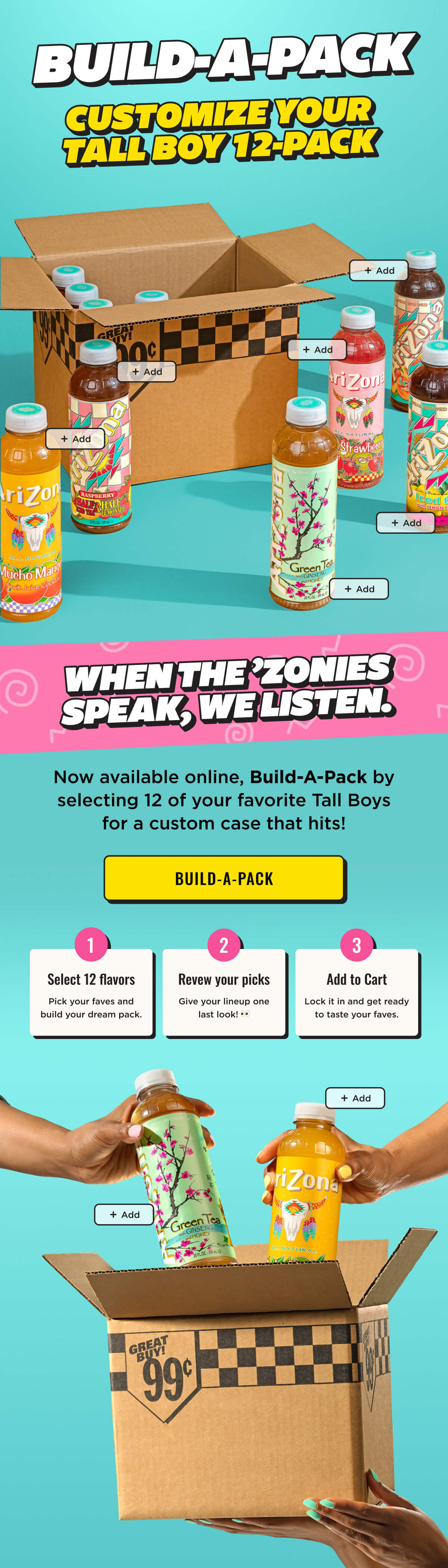 Build-a-pack! Customize your Tallboy 12-pack. New feature unlocked. Select 12 Flavors and add to cart. Shop Now.