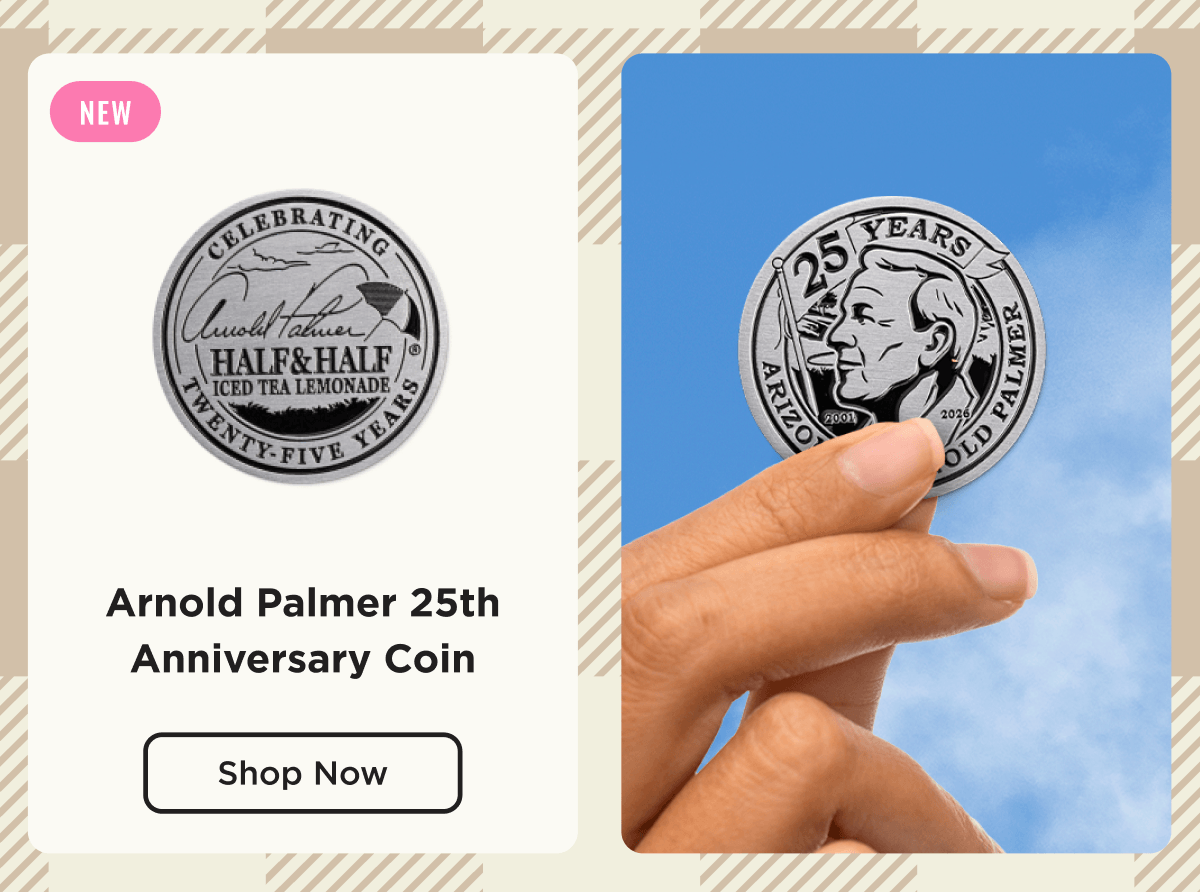 Arnold Palmer 25th Anniversary Coin. Shop Now.