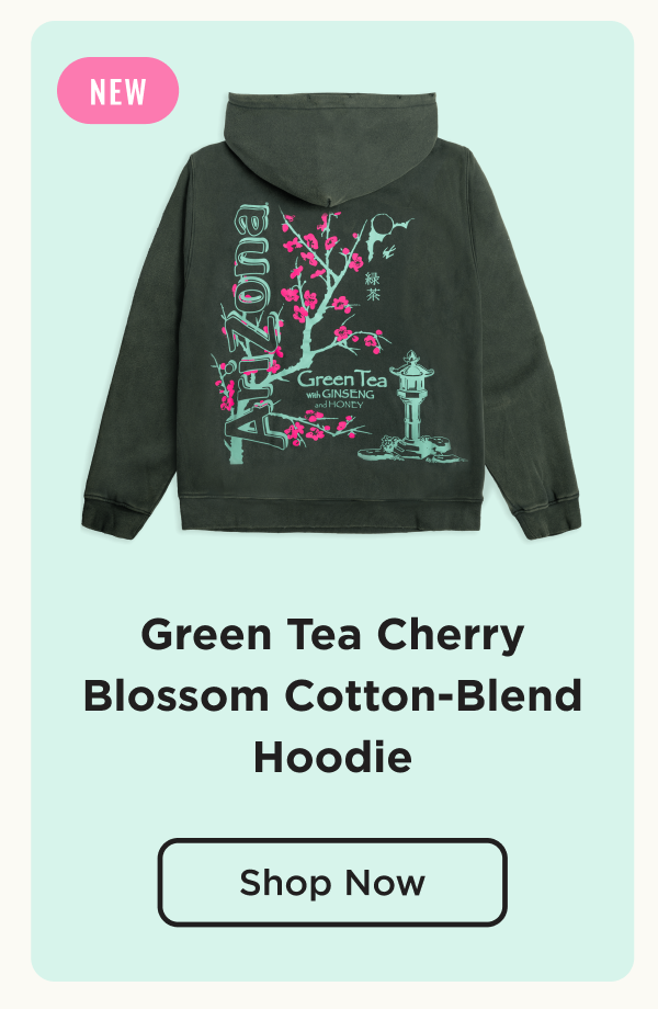 Green Tea Cherry Blossom Cotton-Blend Hoodie. Shop Now. 