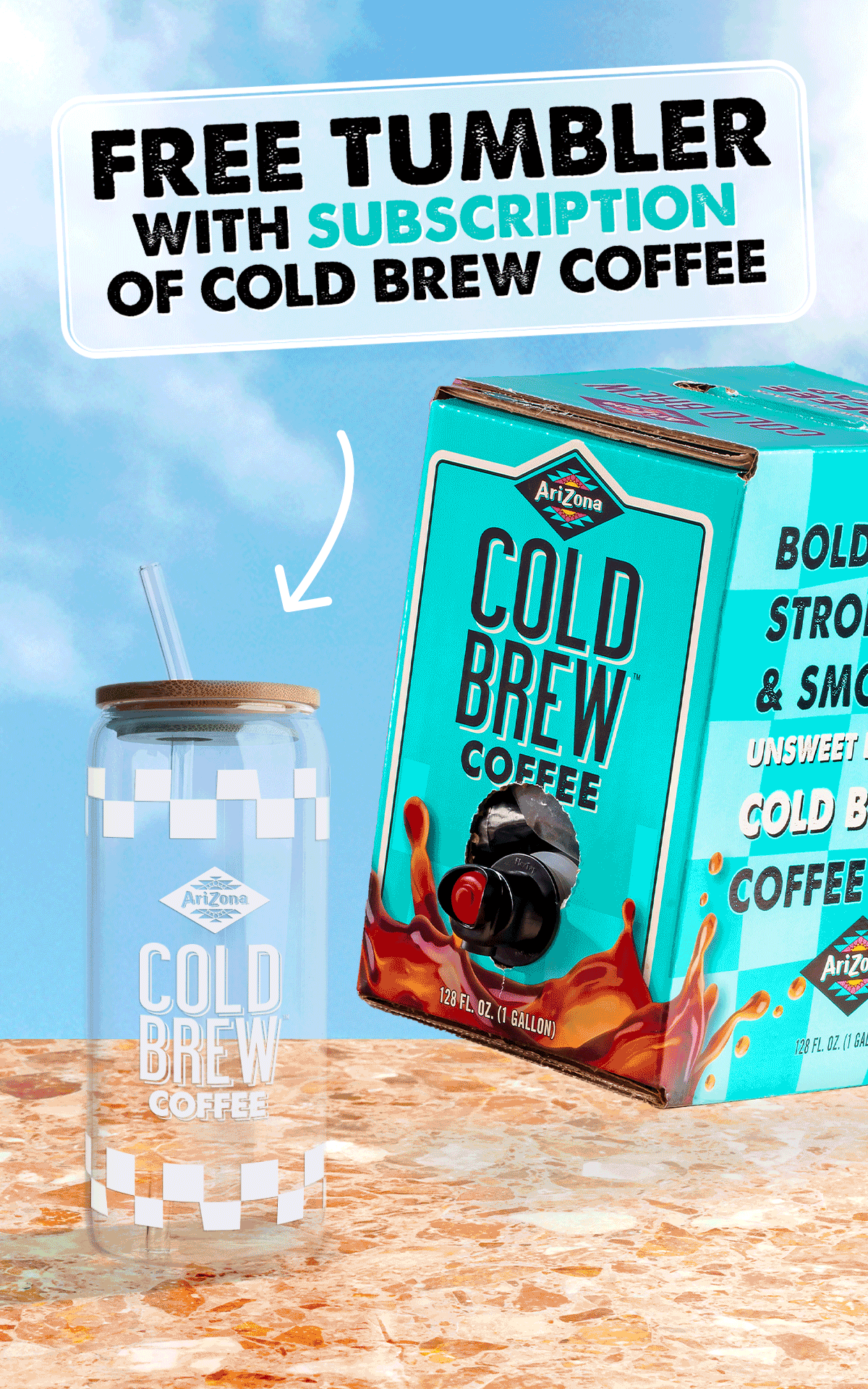 Free Tumbler with Subscription of Cold Brew Coffee. Subscribe Now.