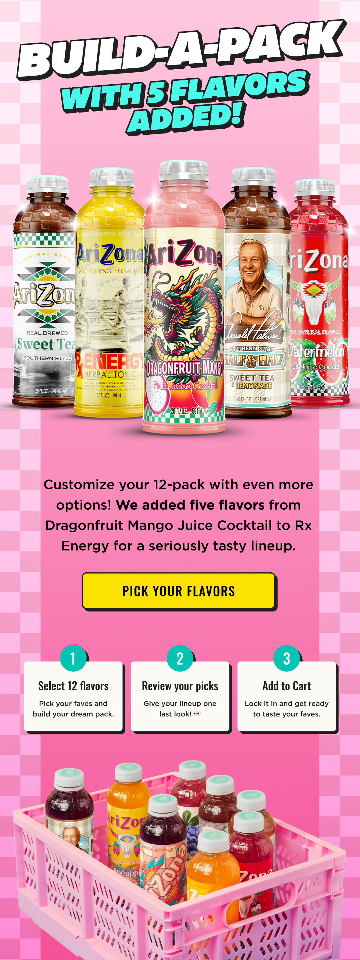 Build-a-pack! 5 New Flavors Added. Customize your Tallboy 12-pack. Select 12 Flavors and add to cart. Shop Now.