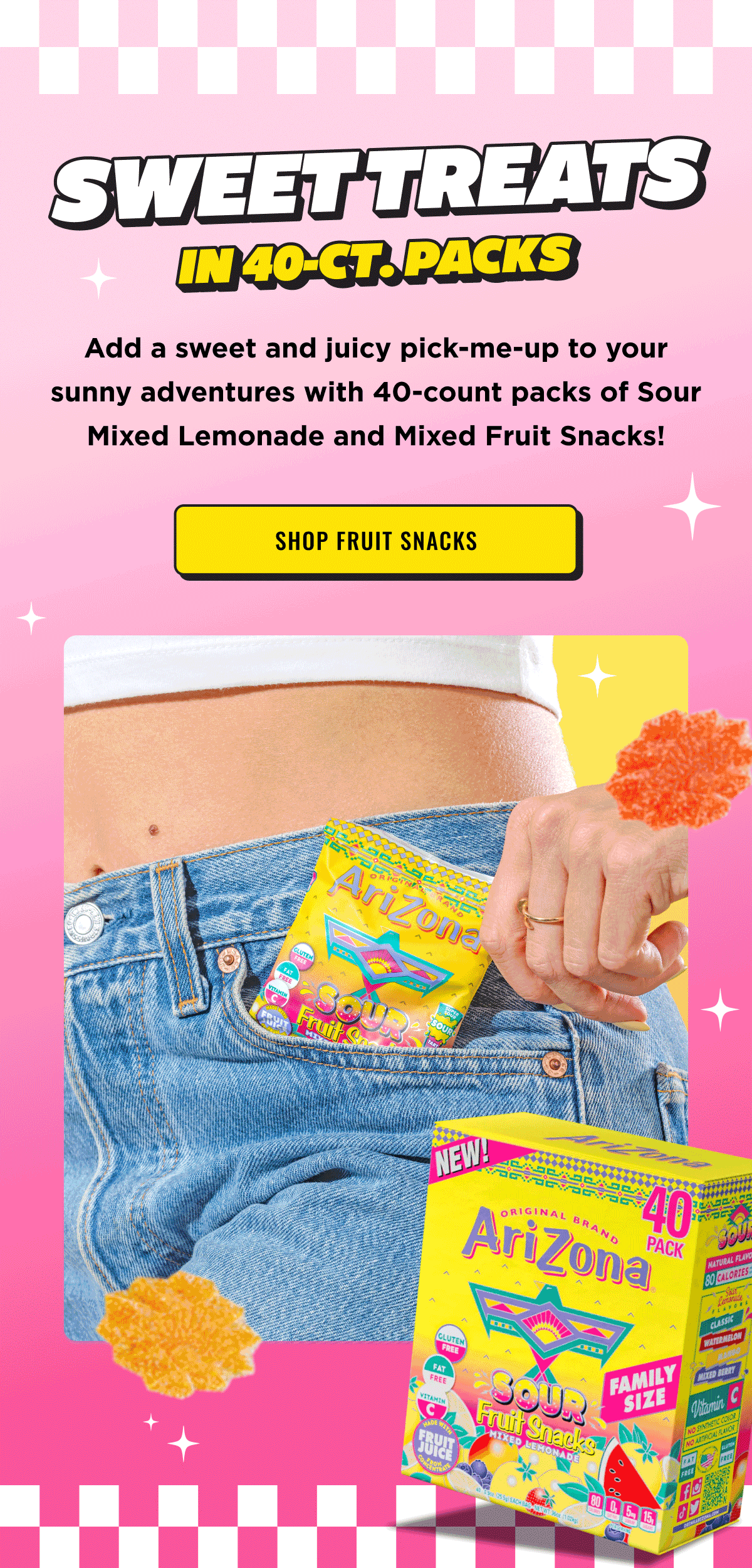Sweet Treats in 40 count packs! Shop Fruit Snacks now.